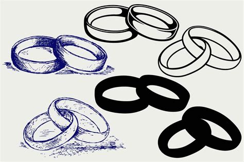 Wedding rings SVG | Illustrator Graphics ~ Creative Market