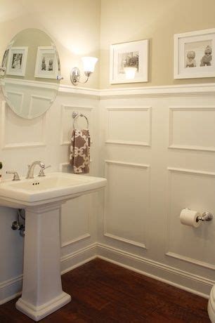 Simple and sophisticated, this handsome sink is an ideal choice for powder rooms that have a sharp tailored. Traditional Powder Room with Signature Hardware Sussex ...