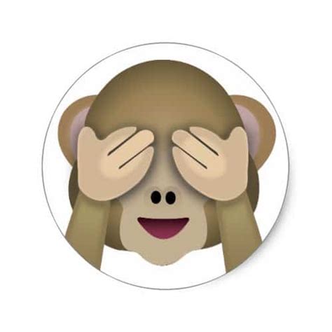 See No Evil Monkey Emoji Emojiprints