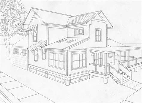 2 Point Perspective House By Moriarty1776 On Deviantart Perspective