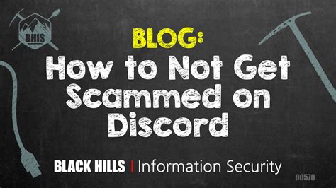 How To Not Get Scammed On Discord Black Hills Information Security