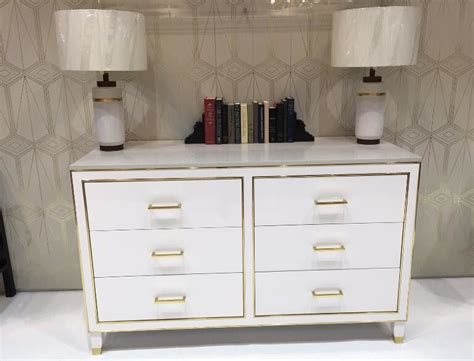 Wood furniture is best maintained at a temperature of between 68 and 74 degrees find great prices on white high gloss bedroom furniture and other white high gloss bedroom furniture deals on shop better homes & gardens. White High Gloss Hotel Room Dresser 6 Drawers With Metal ...