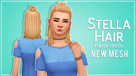 Sims 4 Ccs The Best Stella Hair For Females By Mooncraters