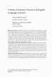 (PDF) A Study of Arizona's Teachers of English Language Learners