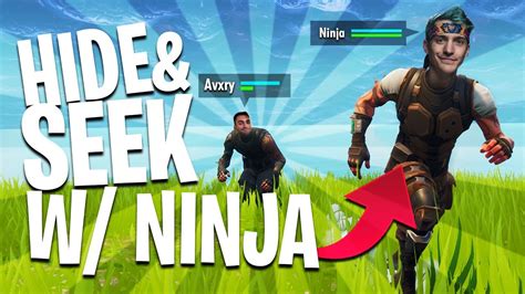 There are various objects that you can hide behind 4. Hide and Seek with Ninja on Fortnite! (this was intense ...