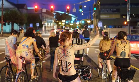Saturday Night S World Naked Bike Ride In Portland Is Expe My Xxx Hot Girl