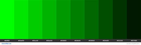 Forest Green Color Number