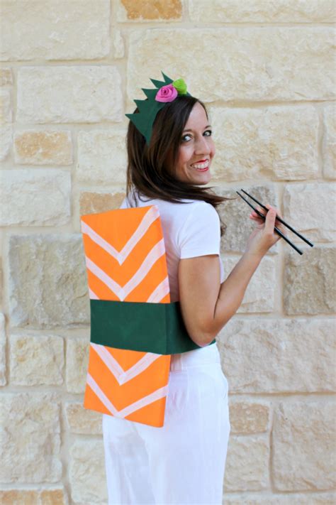 It only took two hours to complete. Sushi Roll: Easy DIY Halloween Costume - Morena's Corner