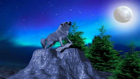 Wolf Howling At The Red Moon Wallpapers Wallpaper Cave