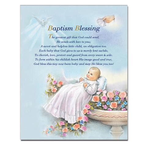 Baptism Blessing Carded 8x10 San Francis