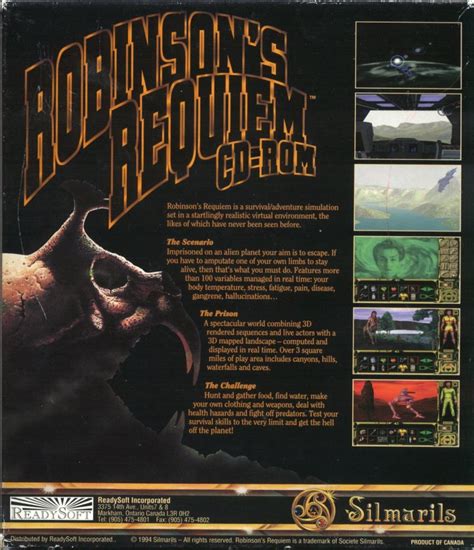 Robinsons Requiem 1994 Box Cover Art Mobygames