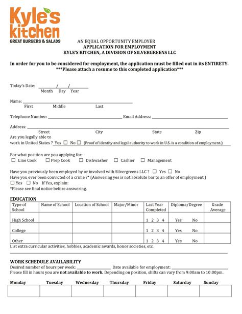 Applications For Employment Printable This Easy To Use Job Application