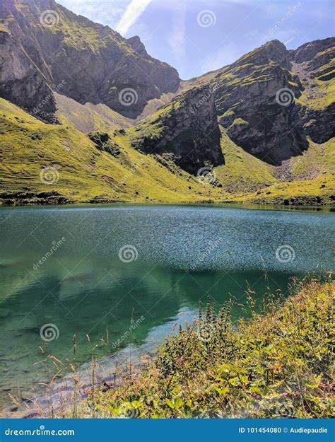 Lac Lioson Switzerland Stock Photo Image Of Switzerland 101454080