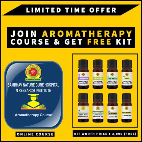 Aromatherapy Course Kit Offer Sambhav Nature Cure Hospital