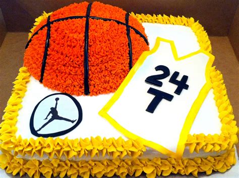 Basketball Themed Birthday Cake