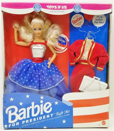 Barbie For President T Set Toys R Us Limited Edition Doll 1991 Mattel