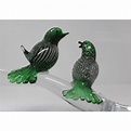 Murano Glass Birds on a Branch - Etsy UK