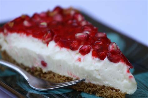 Pomegranate Cheesecake Dessert A Delicious Mood Enhancer Recipe