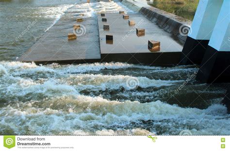 Small Dam Stock Image Image Of Power Shutter Wall 78463355