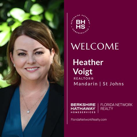 Berkshire Hathaway Homeservices Florida Network Realty Welcomes Heather Voigt Real Estate