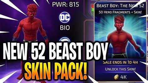 New 52 Beast Boy Skin Opening And Gameplay Dc Legends Youtube