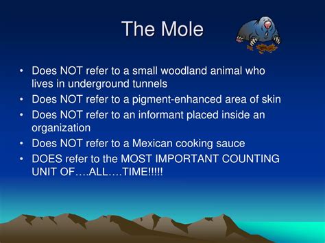 Ppt The Mole Powerpoint Presentation Free Download Id1316937