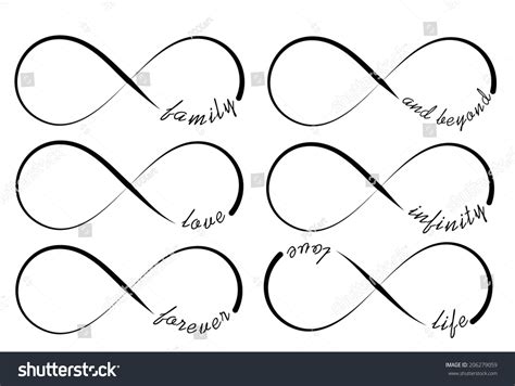 Infinity Symbols Stock Vector Illustration Shutterstock