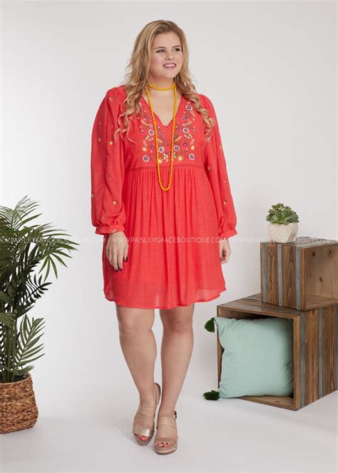 Serenity Embroidered Dress Final Sale