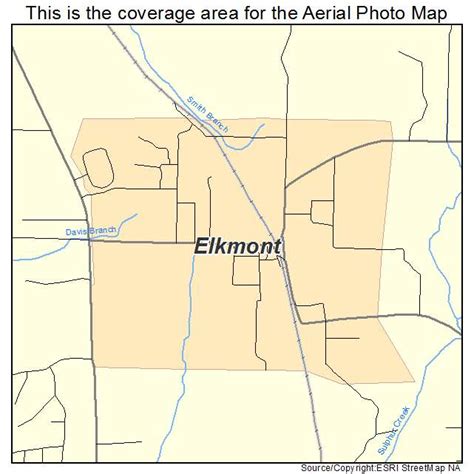 Aerial Photography Map Of Elkmont Al Alabama