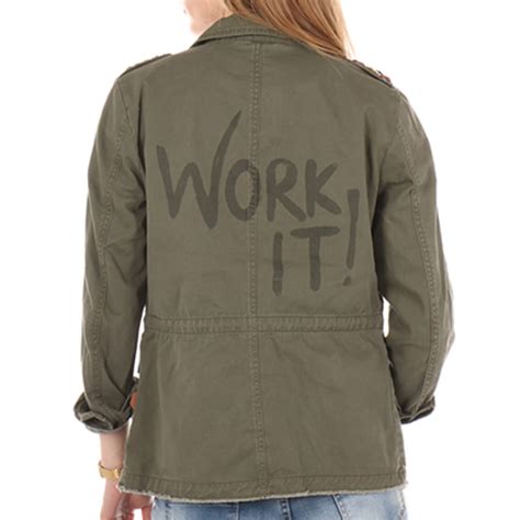 Check spelling or type a new query. Only - Veste En Jean Femme Jackie Embroidery Utility Vert ...