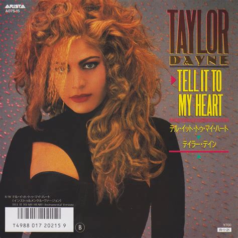Taylor Dayne Tell It To My Heart [arista 1987] Allmusic Jp