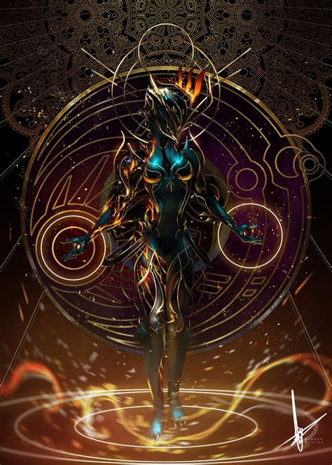 Warframe Games Artist Game Art Ember Warframe Hannah