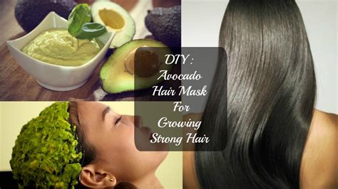 It's now been 7 months since i've cut my hair, and it's been taking a toll on my locks. DIY: Avocado hair mask for growing strong hair - YouTube