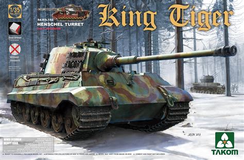 Takom King Tiger 135 Scale With Henschel Turret Full Interior Detail