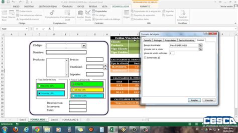 Excel Nivel Avanzado Formularios En Excel 2013 Youtube