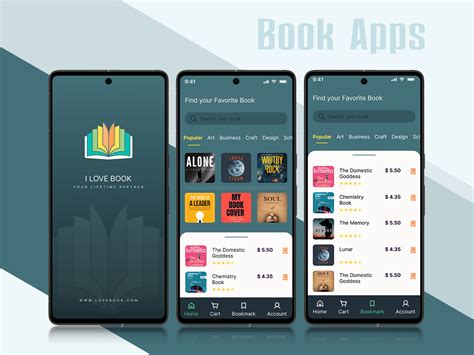 Online Book Apps Uplabs