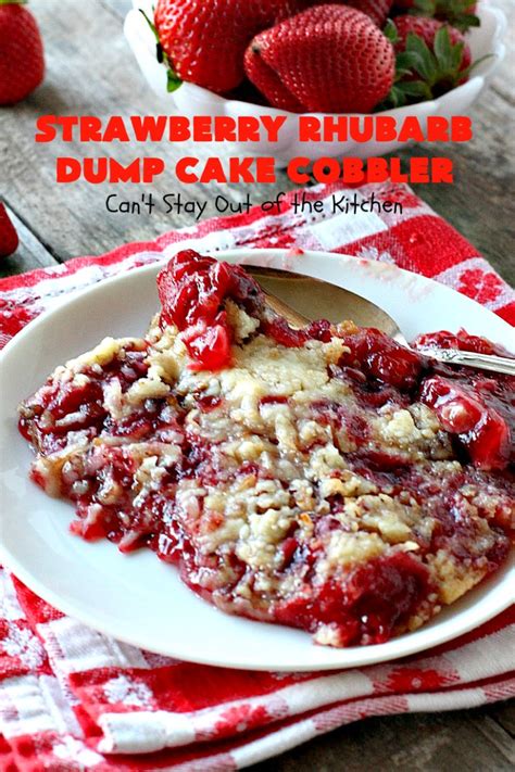 Can you make funnel cake mix from pancake mix? Strawberry Rhubarb Dump Cake Cobbler - Can't Stay Out of ...