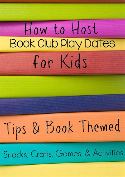 How To Plan And Host A Book Club Play Date For Kids Kids Book Club