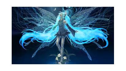 Miku Wings Hatsune Anime Vocaloid Wallpapers Twintails