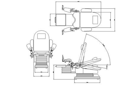 Elevation Drawing Of Dental Chair Autocad File Cadbull