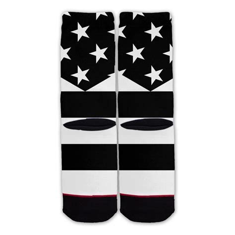 Function Black And White American Flag Fashion Sock Function Socks