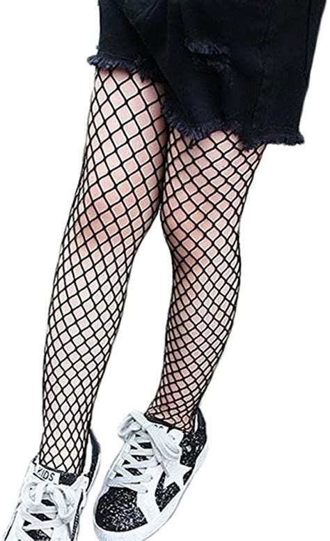 Children Little Girls Hollow Out Fishnet Pantyhose Tights Leggings 1