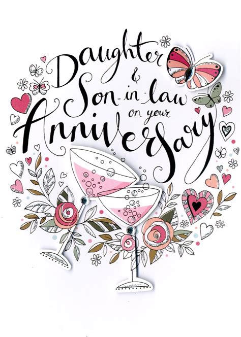 Daughter Son In Law Anniversary Card Cards