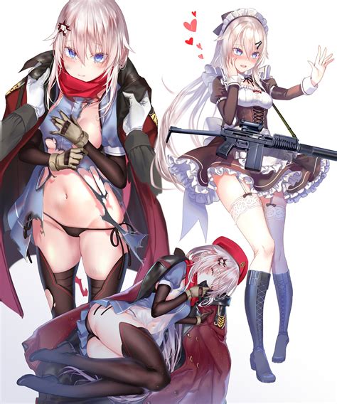 Commander And 9a 91 Girls Frontline Drawn By Pottsness Danbooru