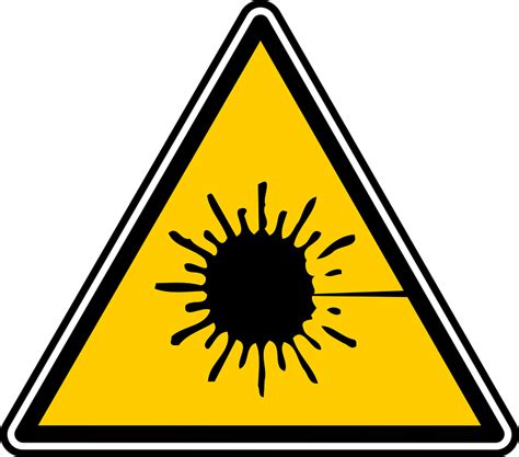 Free Vector Graphic Laser Safety Sign Symbol Free Image On