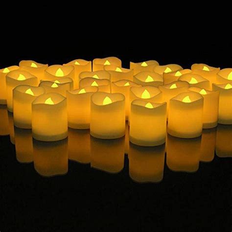 Tac City Goods Co Flameless Tea Lights Electric Candles 48pcs