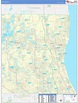 Lake County, IL Zip Code Wall Map Basic Style by MarketMAPS - MapSales