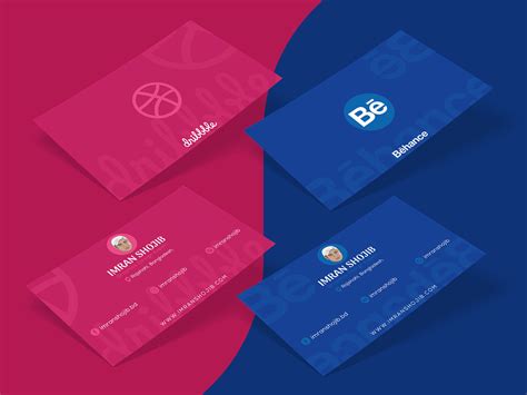 behance dribbble business card design concept  behance