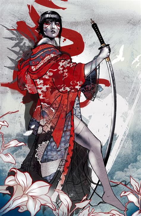 juxtapoz magazine the bold digital work of kent floris geisha art samurai samurai artwork
