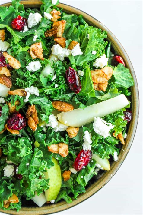 Cranberry Kale Salad With Cardamom Spiced Almonds